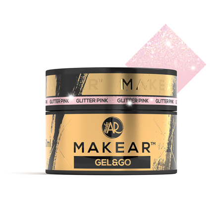 Glitter Pink - Gel&Go 50ml, GG22