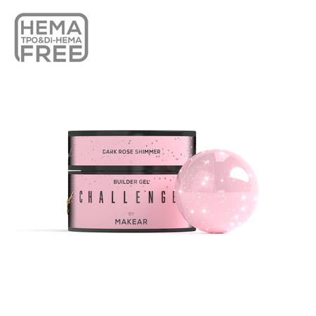 eng pm Challengel Shimmer Dark Rose HG15 builder gel 50ml 1508 2